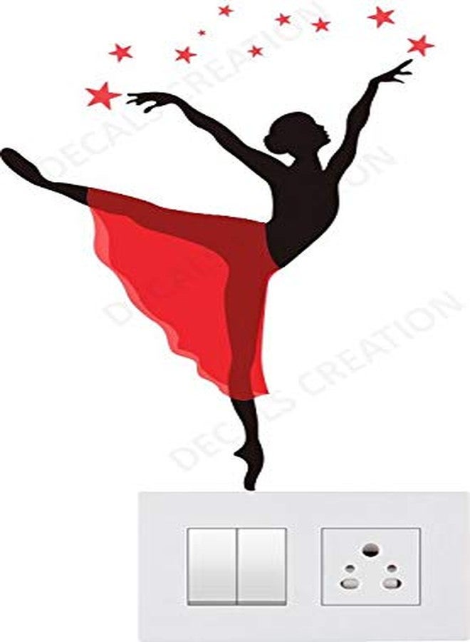Decals Creation Vinyl Self-Adhesive Multicolor Switch Board Wall Sticker Standard Size Switch Sticker - Pack of 1(6 Stickers)26x4x4cms - Image 5